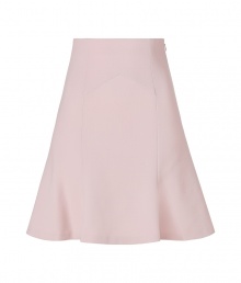 With a sweet shade of pink and feminine ruffled hemline, Emilio Puccis wool-crepe skirt lends a romantic accent to your tailored daytime look - Hidden side zip, flared hemline - Fitted and flared silhouette - Wear with heels and bright print tops With a sweet shade of pink and feminine ruffled hemline, Emilio Puccis wool-crepe skirt lends a romantic accent to your tailored daytime look - Hidden side zip, flared hemline - Fitted and flared silhouette - Wear with heels and bright print tops