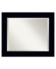 Framed in New York's favorite fashion hue, the Tribeca wall mirror has a sleek, urban look that's perpetually in vogue. Beveled glass meets the chunky wood frame for perfectly streamlined style. Framed in New York's favorite fashion hue, the Tribeca wall mirror has a sleek, urban look that's perpetually in vogue. Beveled glass meets the chunky wood frame for perfectly streamlined style.