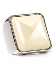 The fashion pack love their statement baubles and this faceted enamel ring from MARC BY MARC JACOBS is a boldly on-trend choice.