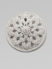 EXCLUSIVELY AT SAKS. Dazzling and delicate floral motif, totally encrusted with fiery, pavé crystals.Crystal Rhodium plated Diameter, about 2 Pin backing with ball clasp to wear as a pendant Imported EXCLUSIVELY AT SAKS. Dazzling and delicate floral motif, totally encrusted with fiery, pavé crystals.Crystal Rhodium plated Diameter, about 2 Pin backing with ball clasp to wear as a pendant Imported