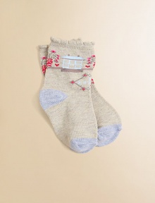 Comfortable cotton blend, accented with a scenic, home-inspired motif.79% cotton/17% nylon/2% other/1% rubber/1% spandexMachine washImported Comfortable cotton blend, accented with a scenic, home-inspired motif.79% cotton/17% nylon/2% other/1% rubber/1% spandexMachine washImported