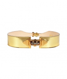 Punctuate streamlined staples with Puccis statement-making gold calfskin belt - Elegant gold-tone brooch embellishment and buckle closure - Wider width ideal for cinching the waist in true style - Polished to perfection and undeniably chic, day or evening - Pair with sheath dresses and high-waisted trousers or pencil skirts and slim-cut sweaters Punctuate streamlined staples with Puccis statement-making gold calfskin belt - Elegant gold-tone brooch embellishment and buckle closure - Wider width ideal for cinching the waist in true style - Polished to perfection and undeniably chic, day or evening - Pair with sheath dresses and high-waisted trousers or pencil skirts and slim-cut sweaters