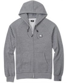 Rock your skater layers with this striped hoodie from DC Shoes.