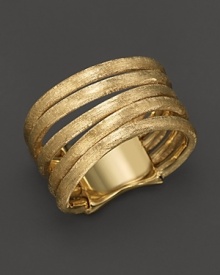 Stunning 18K gold bands form a single gleaming ring. From the Jaipur collection by Marco Bicego.