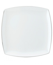 With lightweight construction in fine bone china, a softly squared design and platinum edging, the Mikasa Couture Platinum 12 buffet platter (shown front) offers a new take on sophisticated modern dining. With lightweight construction in fine bone china, a softly squared design and platinum edging, the Mikasa Couture Platinum 12 buffet platter (shown front) offers a new take on sophisticated modern dining.