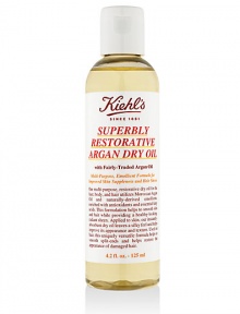 Multi-Purpose, Emollient Formula for Improved Skin Suppleness and Hair Sheen. Our multi-purpose, restorative dry oil for the face, body, and hair utilizes Moroccan Argan Oil and naturally-derived emollients, enriched with antioxidants and essential fatty acids. This formulation helps to smooth skin and hair while providing a healthy-looking, radiant sheen. Multi-Purpose, Emollient Formula for Improved Skin Suppleness and Hair Sheen. Our multi-purpose, restorative dry oil for the face, body, and hair utilizes Moroccan Argan Oil and naturally-derived emollients, enriched with antioxidants and essential fatty acids. This formulation helps to smooth skin and hair while providing a healthy-looking, radiant sheen.