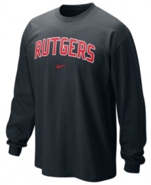 Be a part of the team in this Nike Rutgers Scarlet Knights NCAA shirt. Be a part of the team in this Nike Rutgers Scarlet Knights NCAA shirt.