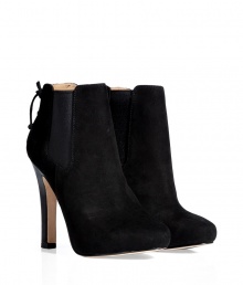 A sleek and versatile choice for day to evening looks, Diane von Furstenbergs suede ankle boots lend a contemporary-chic polish to any outfit - Round toe, elasticized inserts at sides, lace-up back, hidden wafer platform, boxcalf covered tapered blocky heel, rubber insert on sole for traction - Ankle height - Wear with everything from tees and leggings to tailored sheaths and leather jackets A sleek and versatile choice for day to evening looks, Diane von Furstenbergs suede ankle boots lend a contemporary-chic polish to any outfit - Round toe, elasticized inserts at sides, lace-up back, hidden wafer platform, boxcalf covered tapered blocky heel, rubber insert on sole for traction - Ankle height - Wear with everything from tees and leggings to tailored sheaths and leather jackets