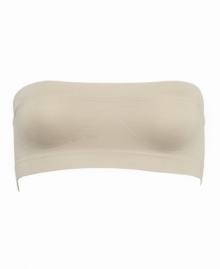 Seamless and strapless so she won't have to worry about standing out, this comfy bandeau bra can also be worn with straps. Seamless and strapless so she won't have to worry about standing out, this comfy bandeau bra can also be worn with straps.