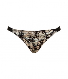 Stella McCartney brings her high fashion aesthetic to intimates with delicate vintage detailing and subtly sexy cuts - Black printed silk, classic brief style, front seaming detail - Wear with a matching camisole for stylish lounging or under your favorite dress Stella McCartney brings her high fashion aesthetic to intimates with delicate vintage detailing and subtly sexy cuts - Black printed silk, classic brief style, front seaming detail - Wear with a matching camisole for stylish lounging or under your favorite dress