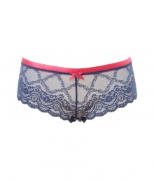 With lace details and contrasting pink trim, these chic briefs from Elle MacPherson add flirty appeal to any look - Pink waistband with bow, lace-laden short-style briefs - Perfect under virtually any outfit With lace details and contrasting pink trim, these chic briefs from Elle MacPherson add flirty appeal to any look - Pink waistband with bow, lace-laden short-style briefs - Perfect under virtually any outfit