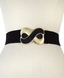 Great style will never disappoint, like this exquisite design from Style&co. The eye-catching ebony and golden enamel buckle adds instant allure, for a look that's effortlessly on-trend. Pair it with a little black dress or dark denim. Great style will never disappoint, like this exquisite design from Style&co. The eye-catching ebony and golden enamel buckle adds instant allure, for a look that's effortlessly on-trend. Pair it with a little black dress or dark denim.