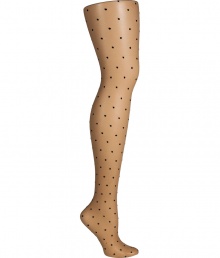 Decorated with darling dots, Fogals sheer stockings set a sweet foundation for countless looks - Sheer, allover dot and fine crisscross rhomb pattern, comfortable stretch waistband, cotton gusset, invisible heel and toe - Perfect for wearing with modern-vintage dresses Decorated with darling dots, Fogals sheer stockings set a sweet foundation for countless looks - Sheer, allover dot and fine crisscross rhomb pattern, comfortable stretch waistband, cotton gusset, invisible heel and toe - Perfect for wearing with modern-vintage dresses