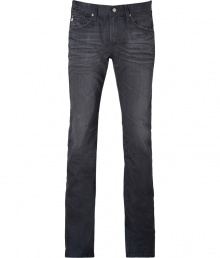 An essential staple in cool washed grey denim, Adriano Goldschmieds slim fit jeans are a must for casual daytime looks - Soft yet ultra-durable denim, classic five-pocket, zip fly, button closure, belt loops - Slim straight leg - Sleek and versatile, pair with everything from tees and sneakers to button-downs and lace-ups An essential staple in cool washed grey denim, Adriano Goldschmieds slim fit jeans are a must for casual daytime looks - Soft yet ultra-durable denim, classic five-pocket, zip fly, button closure, belt loops - Slim straight leg - Sleek and versatile, pair with everything from tees and sneakers to button-downs and lace-ups