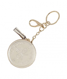 Both fantastical and simply fantastic, Anya Hindmarchs Lucky Sixpence keyfob/coin purse combo is a fun way to keep your essentials organized - Key ring, lobster claw clip, zip-around leather coin purse - Carry alone with your keys and change, or clip into handbags for a playfully practical finish Both fantastical and simply fantastic, Anya Hindmarchs Lucky Sixpence keyfob/coin purse combo is a fun way to keep your essentials organized - Key ring, lobster claw clip, zip-around leather coin purse - Carry alone with your keys and change, or clip into handbags for a playfully practical finish