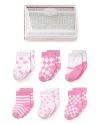 Let the little one's feet be the star of the show with these eye-catching socks woven from organic cotton. Comes with six different patterns, packaged in a gift-ready box.