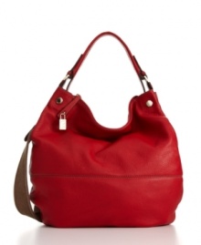 Stylish from the Montmartre to the Left Bank, this chic purse showcases French-inspired style - elegant lines, rich color - in a so-now hobo silhouette. Stylish from the Montmartre to the Left Bank, this chic purse showcases French-inspired style - elegant lines, rich color - in a so-now hobo silhouette.