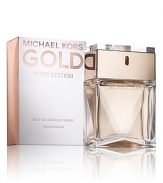 Showstopping. Like a chunky cocktail ring, Michael Kors Gold The New Rose Edition eau de parfum makes a statement.Luminous pink pepper with a deeply voluptuous bouquet of tuberose and a whisper of creamy sandalwood.Radiant glamour. Undeniably feminine.
