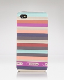 LeSportsac dresses up its hardshell iPhone cover with cheerful stripes, promising to make a playful conversation piece. LeSportsac dresses up its hardshell iPhone cover with cheerful stripes, promising to make a playful conversation piece.