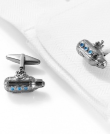 Subvert poor style with these submarine cufflinks from Kenneth Cole Reaction.