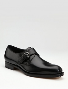 EXCLUSIVELY AT SAKS. The definition of sartorial sophistication in smooth calfskin leather with a monk strap closure. Leather lining Padded insole Leather sole Made in Italy EXCLUSIVELY AT SAKS. The definition of sartorial sophistication in smooth calfskin leather with a monk strap closure. Leather lining Padded insole Leather sole Made in Italy