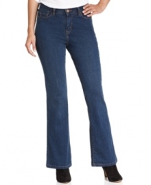 These Levi's 512 bootcut jeans you know you'll look good in, complete with a slimming tummy panel. These Levi's 512 bootcut jeans you know you'll look good in, complete with a slimming tummy panel.