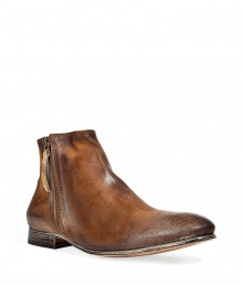 These luxe N.d.c. ankle boots boast a rugged, worn-in look with lavish detailing - Ankle-length, made of supple, aged leather, side zip closure with leather tab detail - Pair with jeans, a plaid button down, and a leather trench These luxe N.d.c. ankle boots boast a rugged, worn-in look with lavish detailing - Ankle-length, made of supple, aged leather, side zip closure with leather tab detail - Pair with jeans, a plaid button down, and a leather trench