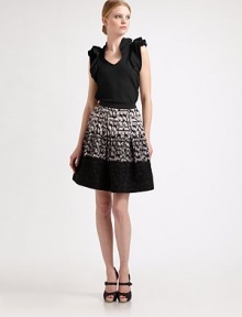 A universally flattering, flare skirt meets an eye-catching print.Solid waistbandA-line designAllover printAbout 23 longPolyesterImported Model shown is 5'10 (177cm) wearing US size 4. A universally flattering, flare skirt meets an eye-catching print.Solid waistbandA-line designAllover printAbout 23 longPolyesterImported Model shown is 5'10 (177cm) wearing US size 4.
