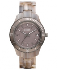 Neutral colors overtake this casual watch from Fossil's Stella collection. Neutral colors overtake this casual watch from Fossil's Stella collection.