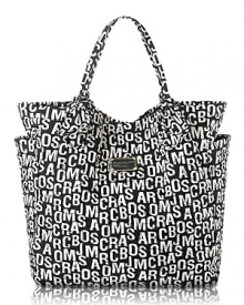 The basic nylon tote from MARC BY MARC JACOBS, livened up in bright hues for the new season. We love the subtle stitched logos and tied shoulder straps -- such whimsical elements on an otherwise simple silhouette. The basic nylon tote from MARC BY MARC JACOBS, livened up in bright hues for the new season. We love the subtle stitched logos and tied shoulder straps -- such whimsical elements on an otherwise simple silhouette.