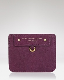 Get carded with this chic leather case from MARC BY MARC JACOBS, featuring four slots for the all-important plastic. Get carded with this chic leather case from MARC BY MARC JACOBS, featuring four slots for the all-important plastic.