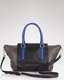 Join the color block party with this have-to-have it satchel from MARC BY MARC JACOBS. Bold, contrasting leathers make this style on-trend, while it's shape is definitely day-right. Join the color block party with this have-to-have it satchel from MARC BY MARC JACOBS. Bold, contrasting leathers make this style on-trend, while it's shape is definitely day-right.