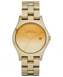 As luminous as a sunset, this golden Henry watch from Marc by Marc Jacobs fades sweetly with a gradient dial.