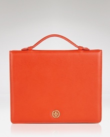 Technology gets an ultra-rich twist with this iPad 2 case from Tory Burch. Crafted from leather and accented by a subtle designer plaque, this piece embodies the polished ease of the NYC label. Technology gets an ultra-rich twist with this iPad 2 case from Tory Burch. Crafted from leather and accented by a subtle designer plaque, this piece embodies the polished ease of the NYC label.