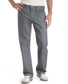 Give yourself a little more room to move with these relaxed-fit jeans from Levi's. Give yourself a little more room to move with these relaxed-fit jeans from Levi's.