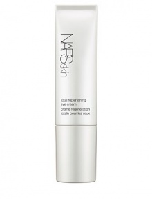 Enriched with NARS' Light Reflecting Complex and potent hydrating ingredients, Total Replenishing Eye Cream plumps delicate skin and leaves the eye area feeling moisturized and replenished. Hyaluronic Acid boosts moisture retention in the skin, slowing water loss, and keeping the skin moisturized. Enriched with NARS' Light Reflecting Complex and potent hydrating ingredients, Total Replenishing Eye Cream plumps delicate skin and leaves the eye area feeling moisturized and replenished. Hyaluronic Acid boosts moisture retention in the skin, slowing water loss, and keeping the skin moisturized.