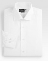 EXCLUSIVELY OURS. A well-tailored dress standard in smooth, crisp cotton broadcloth. ButtonfrontSpread collarCottonMachine washImported