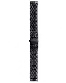 Michele Noir ionic-plated stainless steel watch strap gives your favorite timepiece a modern look. Michele Noir ionic-plated stainless steel watch strap gives your favorite timepiece a modern look.