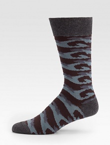 A signature camo print never looked so cool, than this wardrobe essential with modern military inpiration.Mid-calf height80% cotton/20% nylonMachine washImported of Italian fabric A signature camo print never looked so cool, than this wardrobe essential with modern military inpiration.Mid-calf height80% cotton/20% nylonMachine washImported of Italian fabric