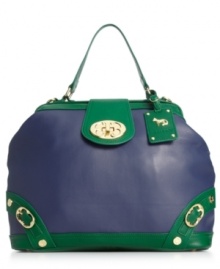 Whether you're lunching with the ladies or closing deals downtown, this chic satchel from Emma Fox is the perfect companion. Sumptuous leather is accented with gleaming golden hardware, while the pocket-lined interior stows essentials with ease. Whether you're lunching with the ladies or closing deals downtown, this chic satchel from Emma Fox is the perfect companion. Sumptuous leather is accented with gleaming golden hardware, while the pocket-lined interior stows essentials with ease.