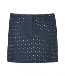 With its cute white dots and micro-mini length, Josephs jacquard skirt is a sweet choice for dressing up workweek looks - Side and back slit pocket, zip fly, hidden hook closure - Mini-length - Wear with the matching blazer and flats With its cute white dots and micro-mini length, Josephs jacquard skirt is a sweet choice for dressing up workweek looks - Side and back slit pocket, zip fly, hidden hook closure - Mini-length - Wear with the matching blazer and flats