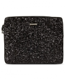 Give your tech style some attitude with this eye-catching Nine West laptop case that's dressed up in colorful leopard print and shimmery sequin. The interior is perfectly padded so your tech gear stays protected, while the convenient zip-around closure offers easy access. Give your tech style some attitude with this eye-catching Nine West laptop case that's dressed up in colorful leopard print and shimmery sequin. The interior is perfectly padded so your tech gear stays protected, while the convenient zip-around closure offers easy access.