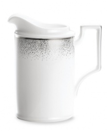 A fine mist of platinum dots settles along the sumptuous white china of this Alana Platinum creamer, bringing elegant allure to every memory-making occasion. From Noritake. A fine mist of platinum dots settles along the sumptuous white china of this Alana Platinum creamer, bringing elegant allure to every memory-making occasion. From Noritake.