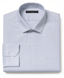 This Geoffrey Beene checkered dress shirt will be a key playing piece to prepare for the boardroom.