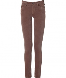 Set the style bar for casual cool looks with Citizens of Humanitys soft nutmeg velvet ultra slim skinnies, perfect for pairing with cozy knits and favorite boots - Classic five-pocket style, button closure, belt loops, extra form-fitting - Style with chunky oversized pullovers and edgy suede ankle boots Set the style bar for casual cool looks with Citizens of Humanitys soft nutmeg velvet ultra slim skinnies, perfect for pairing with cozy knits and favorite boots - Classic five-pocket style, button closure, belt loops, extra form-fitting - Style with chunky oversized pullovers and edgy suede ankle boots