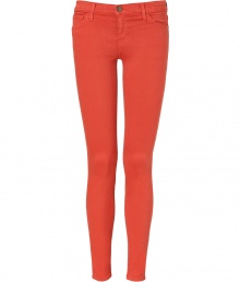 Embrace the seasons passion for bold pops of eye-catching color with these chic, poppy-hued skinny jeans from Current Elliott - On-trend, 7/8 cut crops at ankles - Low rise, ultra-fitted silhouette flatters every curve - Traditional five-pocket style with belt loops, zip fly and button closure - Sexy and cool, easily dressed up or down - Pair with a tank, blazer and oxfords, or go for a more casual look with a tunic top or boyfriend cardigan and flats Embrace the seasons passion for bold pops of eye-catching color with these chic, poppy-hued skinny jeans from Current Elliott - On-trend, 7/8 cut crops at ankles - Low rise, ultra-fitted silhouette flatters every curve - Traditional five-pocket style with belt loops, zip fly and button closure - Sexy and cool, easily dressed up or down - Pair with a tank, blazer and oxfords, or go for a more casual look with a tunic top or boyfriend cardigan and flats