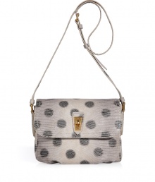 With a cool fusion of dots and lizard print, the crossbody bag gets a punchy remix with this PVC version from Marc by Marc Jacobs - Classic flap-over shape, turnlock closure, belted shoulder strap, inside zippered back wall pocket, 2 front wall slot pockets - Wear with an elevated jeans-and-tee ensemble or with a casual cocktail look With a cool fusion of dots and lizard print, the crossbody bag gets a punchy remix with this PVC version from Marc by Marc Jacobs - Classic flap-over shape, turnlock closure, belted shoulder strap, inside zippered back wall pocket, 2 front wall slot pockets - Wear with an elevated jeans-and-tee ensemble or with a casual cocktail look