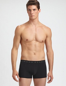 The comfort and softness of fine cotton, cut with a slim fit and logo detail on the elastic waist.Set of 3Elastic waistband95% cotton/5% elastaneMachine washImported