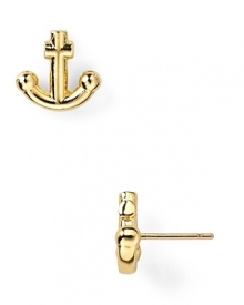 Add a chic maritime influence to your look with kate spade new york's sweet anchor studs. Add a chic maritime influence to your look with kate spade new york's sweet anchor studs.