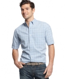 Rule of thumb: stripes are stylish. Which means you can't go wrong with this classic-fit button-front shirt from Club Room. Rule of thumb: stripes are stylish. Which means you can't go wrong with this classic-fit button-front shirt from Club Room.